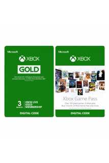 Карта оплаты Xbox Game Pass (3 месяца) + Xbox Live Gold (3 месяца)